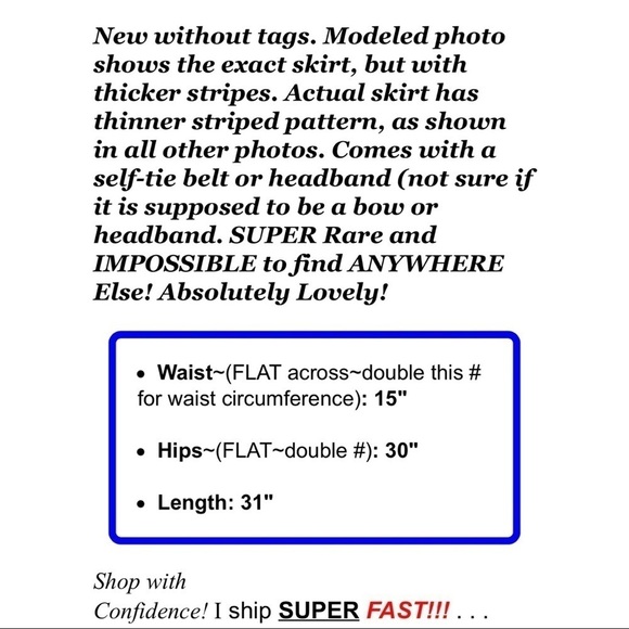 Brooke Wright Womens Sz 2 Rainbow Striped Colorful A Line Skirt Lottie Bow Belt - Picture 2 of 12